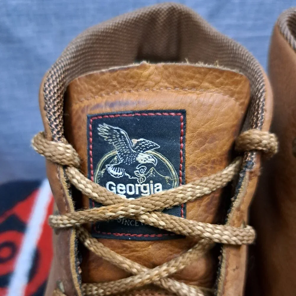%Size 12 Georgia Boots Men Barracuda SPR Wedge Chukka Work Boots D1